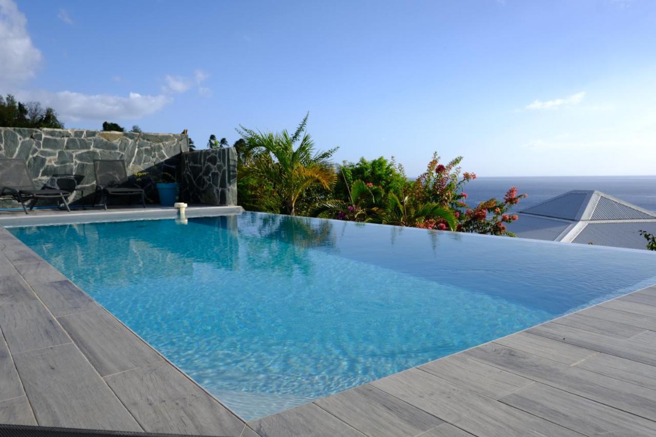 Sunset Palm - Villa Creole Avec Piscine Face Au Coucher De Soleil Et A La Reserve Cousteau Bouillante Buitenkant foto